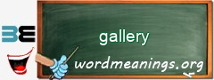 WordMeaning blackboard for gallery